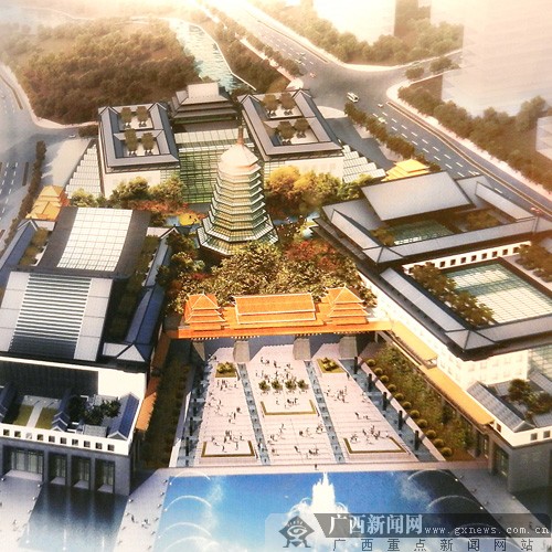 桂林世界旅游城一院两馆效果图到桂林,中外游客看的是山水,将来游客