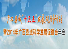 广西县域“十三五”发展规划研讨暨2014年广西县域科学发展促进会年会